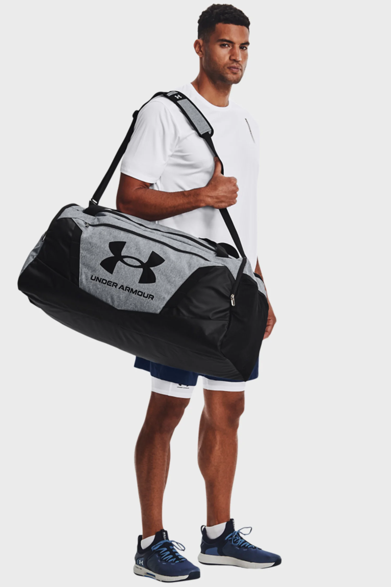 Серая спортивная сумка UA Undeniable 5.0 Duffle LG Under Armour
