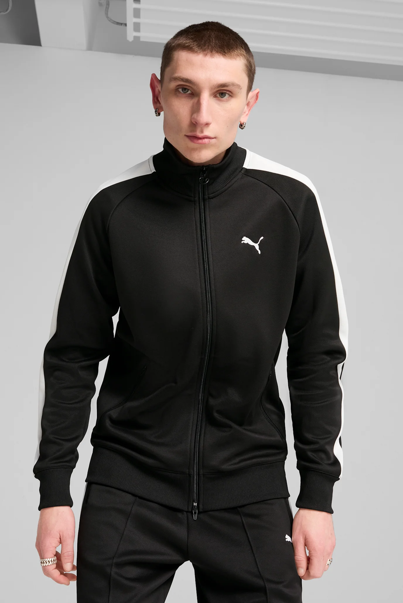 Чоловіча чорна спортивна кофта T7 ALWAYS ON Track Jacket Men PUMA