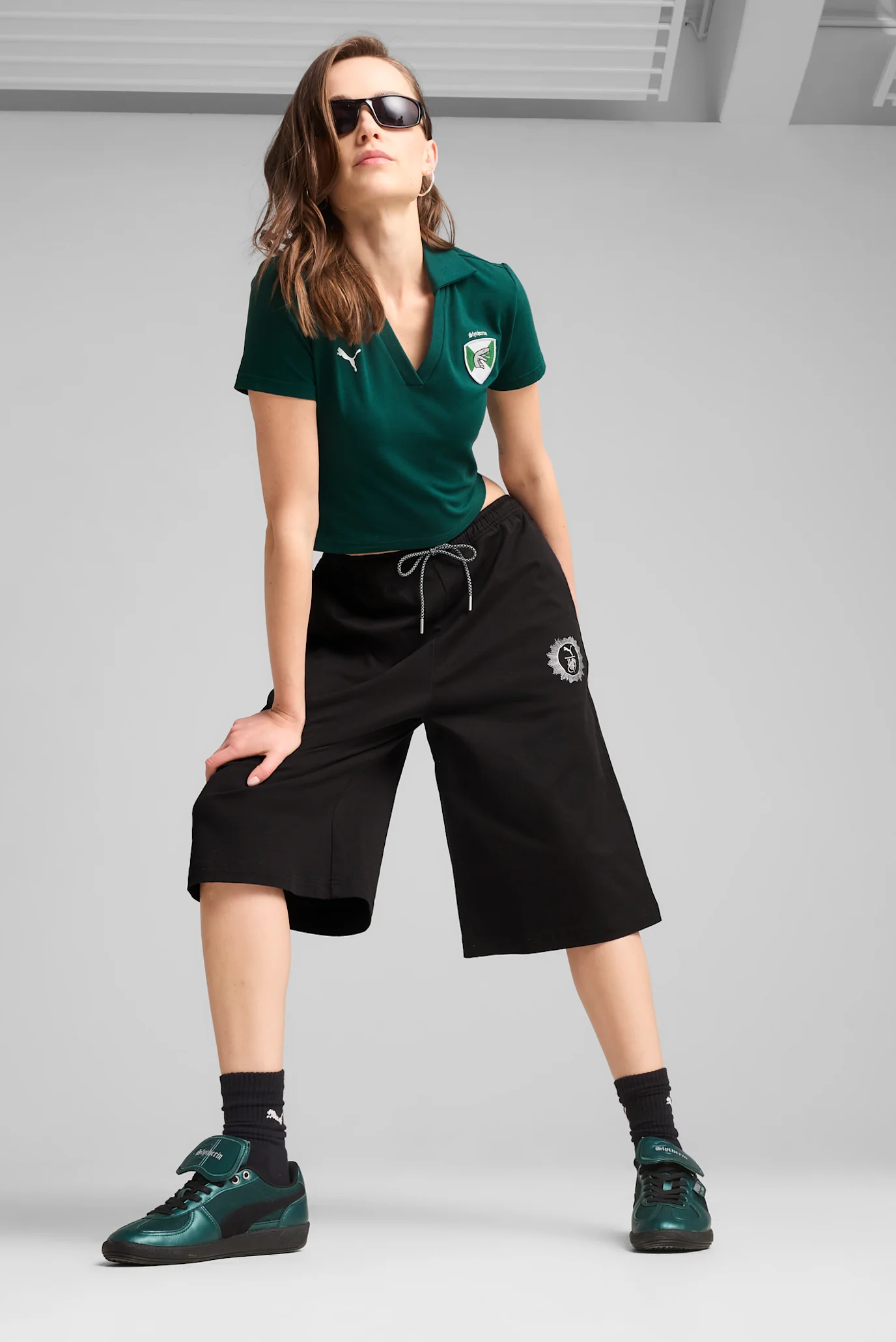 Жіночі чорні шорти PUMA X HARRY POTTER Relaxed Jorts 14