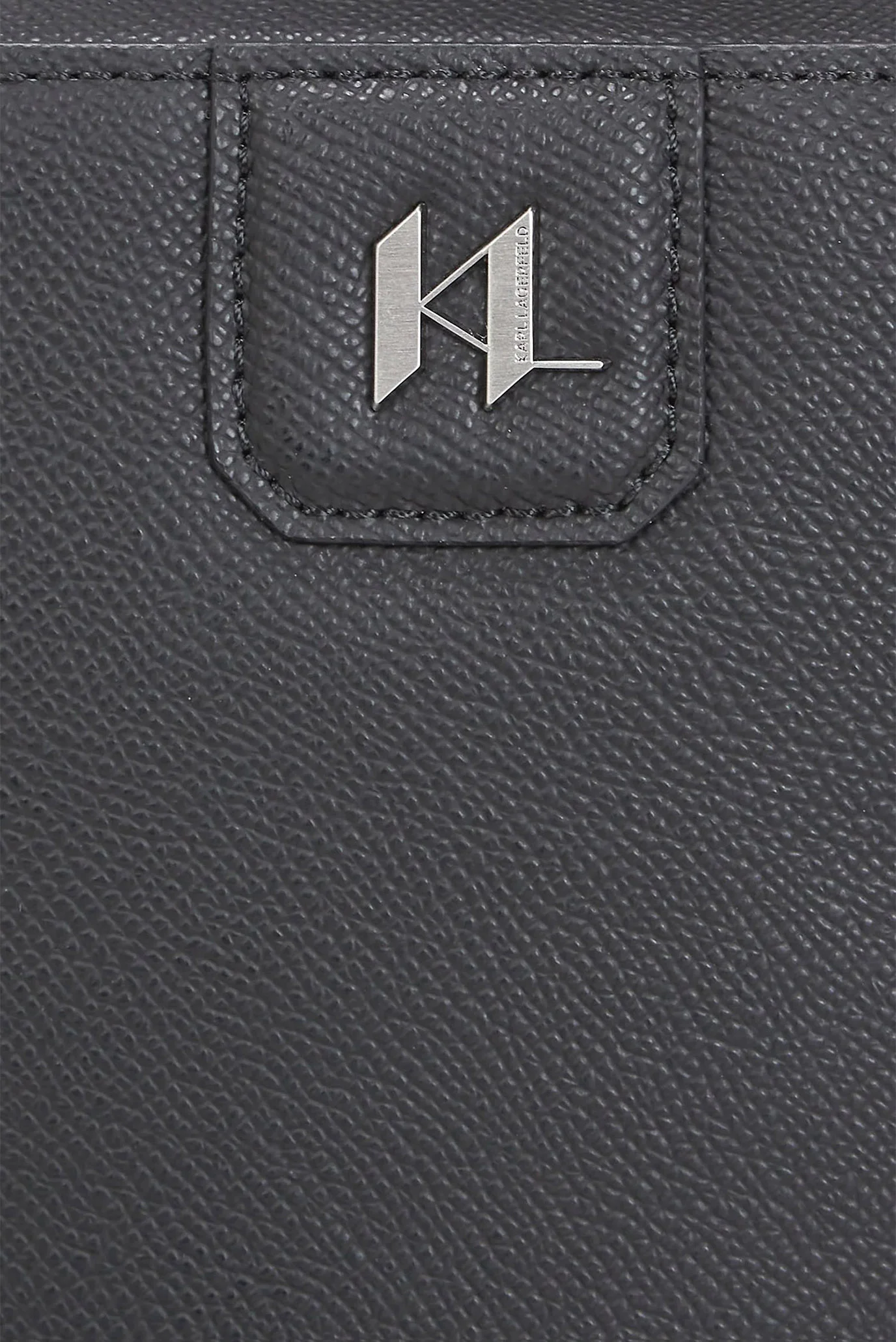 Мужская черная кожаная сумка Karl Lagerfeld A3M30158;999 — MD-Fashion