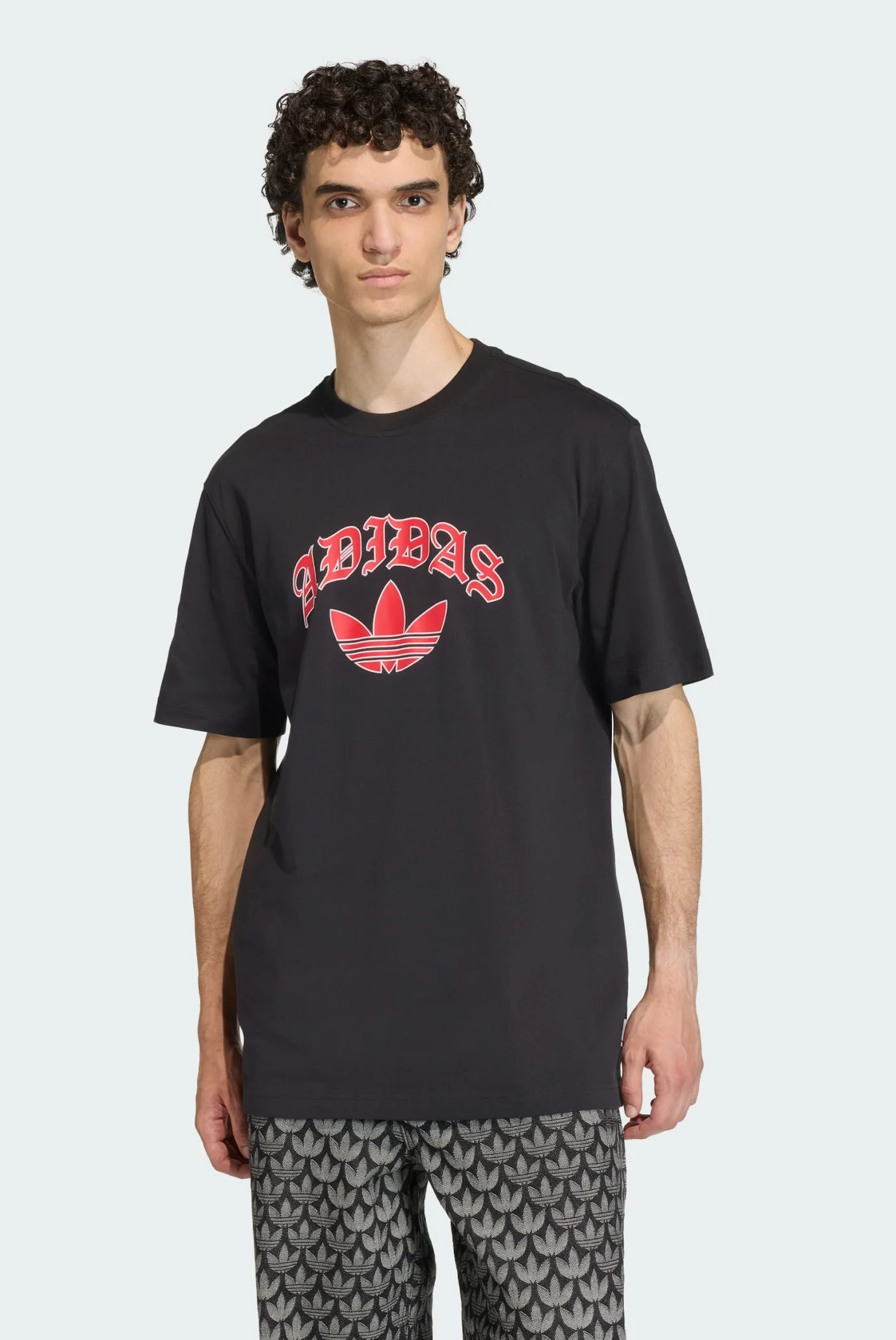 Чоловіча чорна футболка TREFOIL SERIES adidas KS7618 — MD-Fashion
