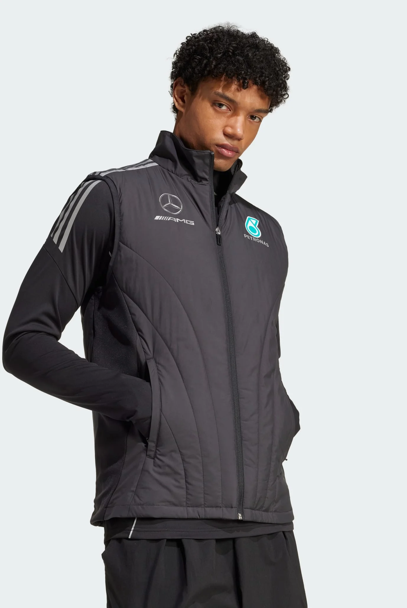 Мужской черный жилет Mercedes - AMG Petronas Formula One Team