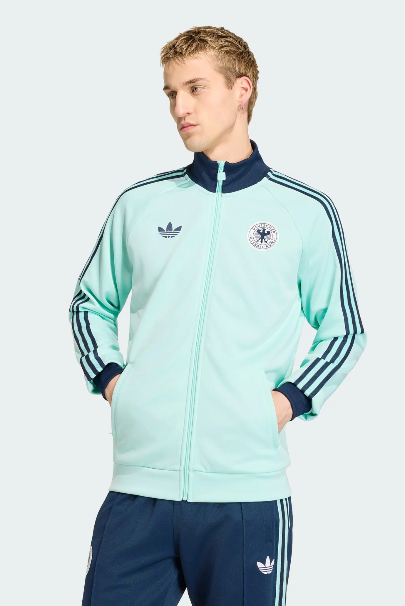 Мужская мятная спортивная кофта Germany Originals adidas JZ9340