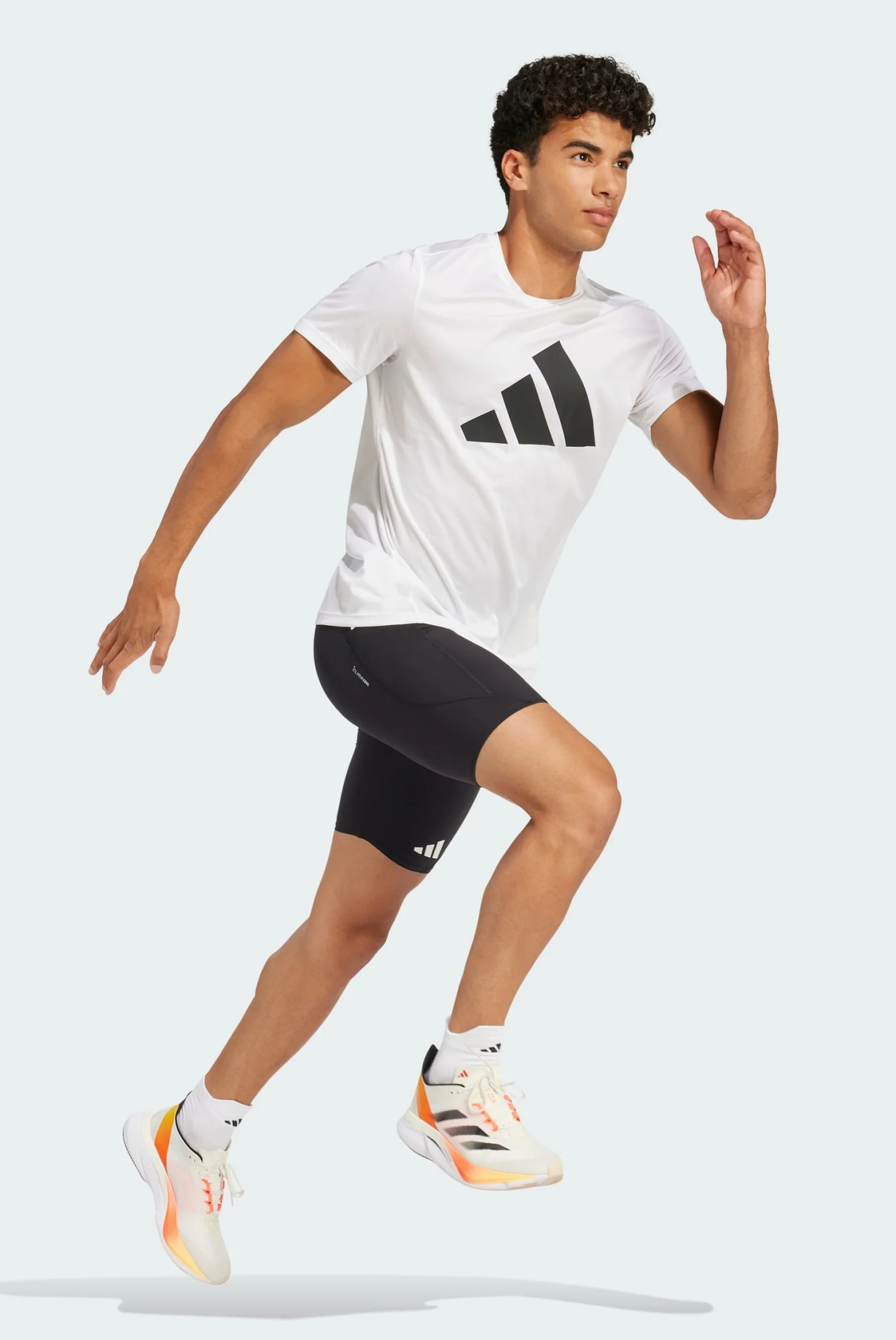 Чоловічі чорні велосипедки Adizero Running Short Pocket adidas