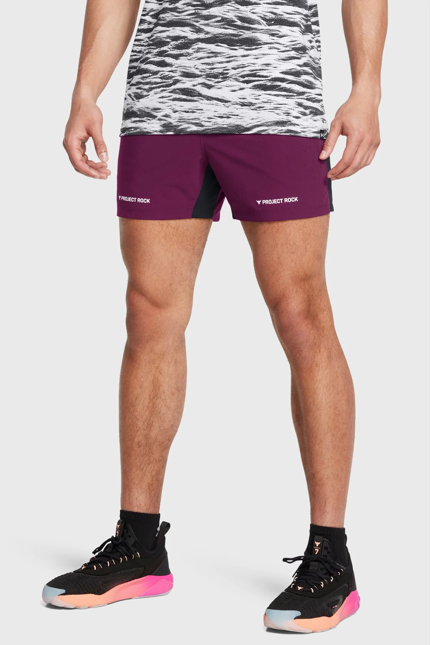 Мужские фиолетовые шорты Pjt Rock Ultimate 5 Training Short Under