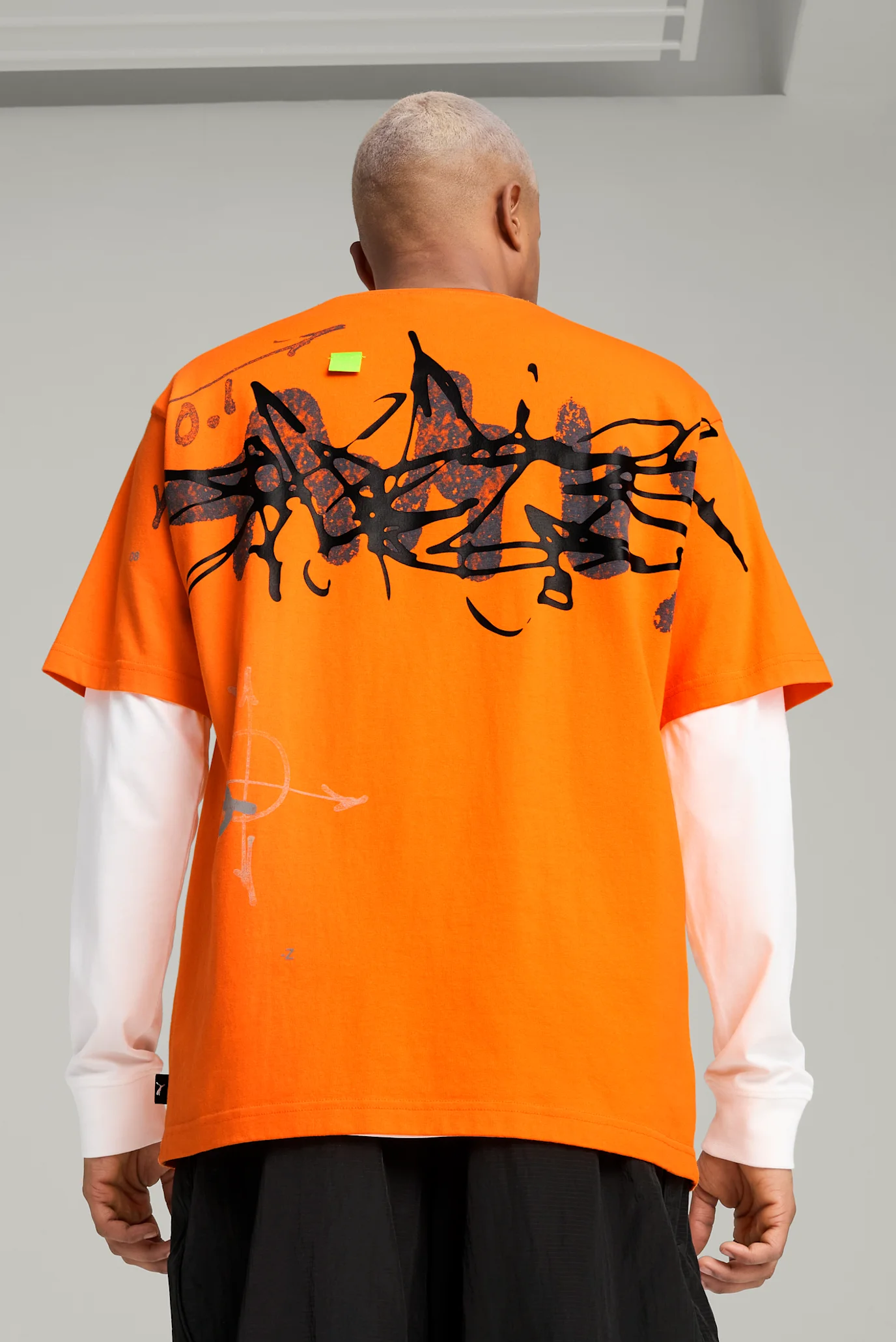 Мужская оранжевая футболка PUMA x NACHO Tee Men PUMA 630988 — MD