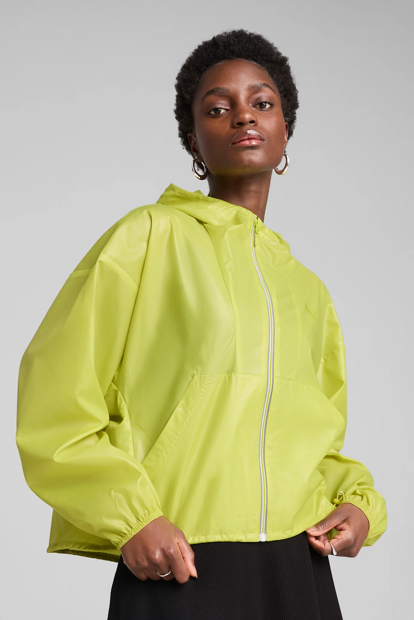 ワダ Жіноча салатова вітровка WARDROBE ESS Oversized Wind Jacket Women
