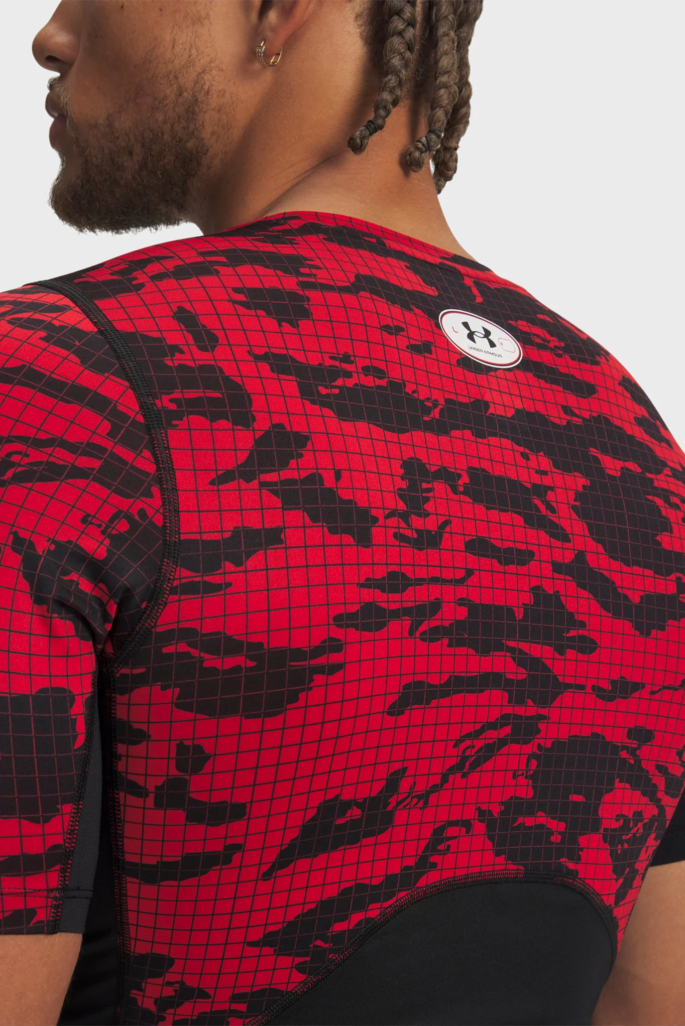 Мужская футболка UA HG Printed SS-BLK Under Armour 6009657-002