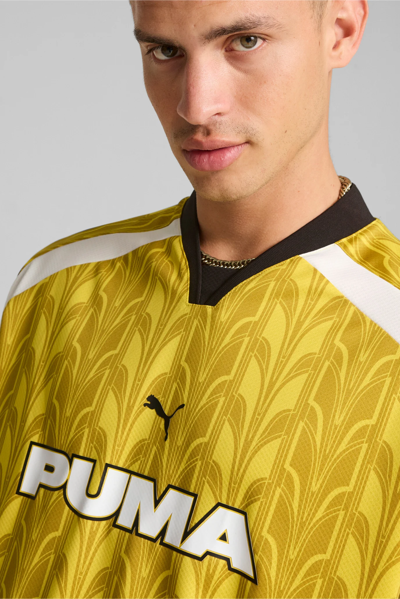Желтый лонгслив Long Sleeve Football Jersey Unisex (унисекс) PUMA
