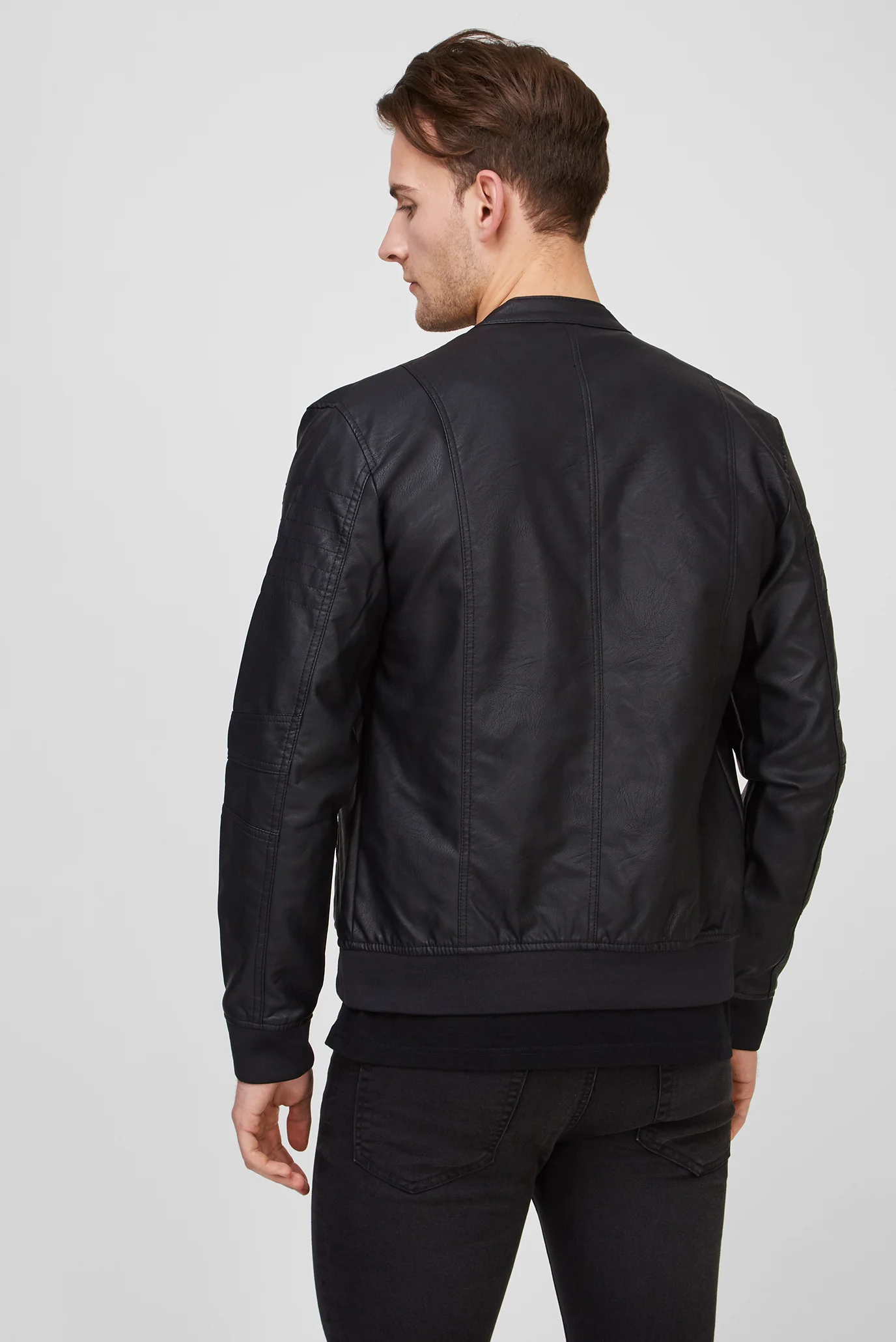 Мужская черная куртка Terranova 0045817 — MD-Fashion