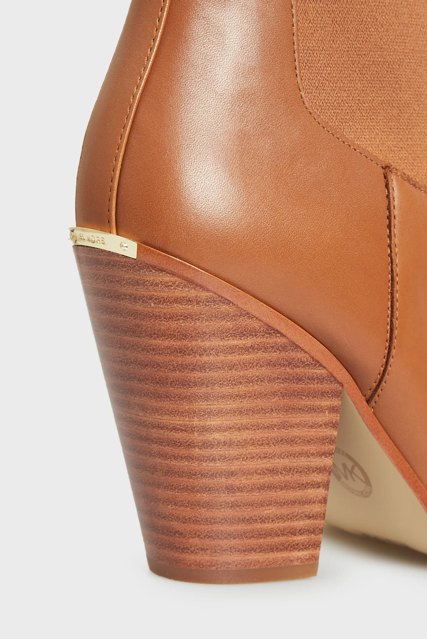 Женские рыжие кожаные казаки LENI BOOTIE Michael Kors 40T4LNHE5L