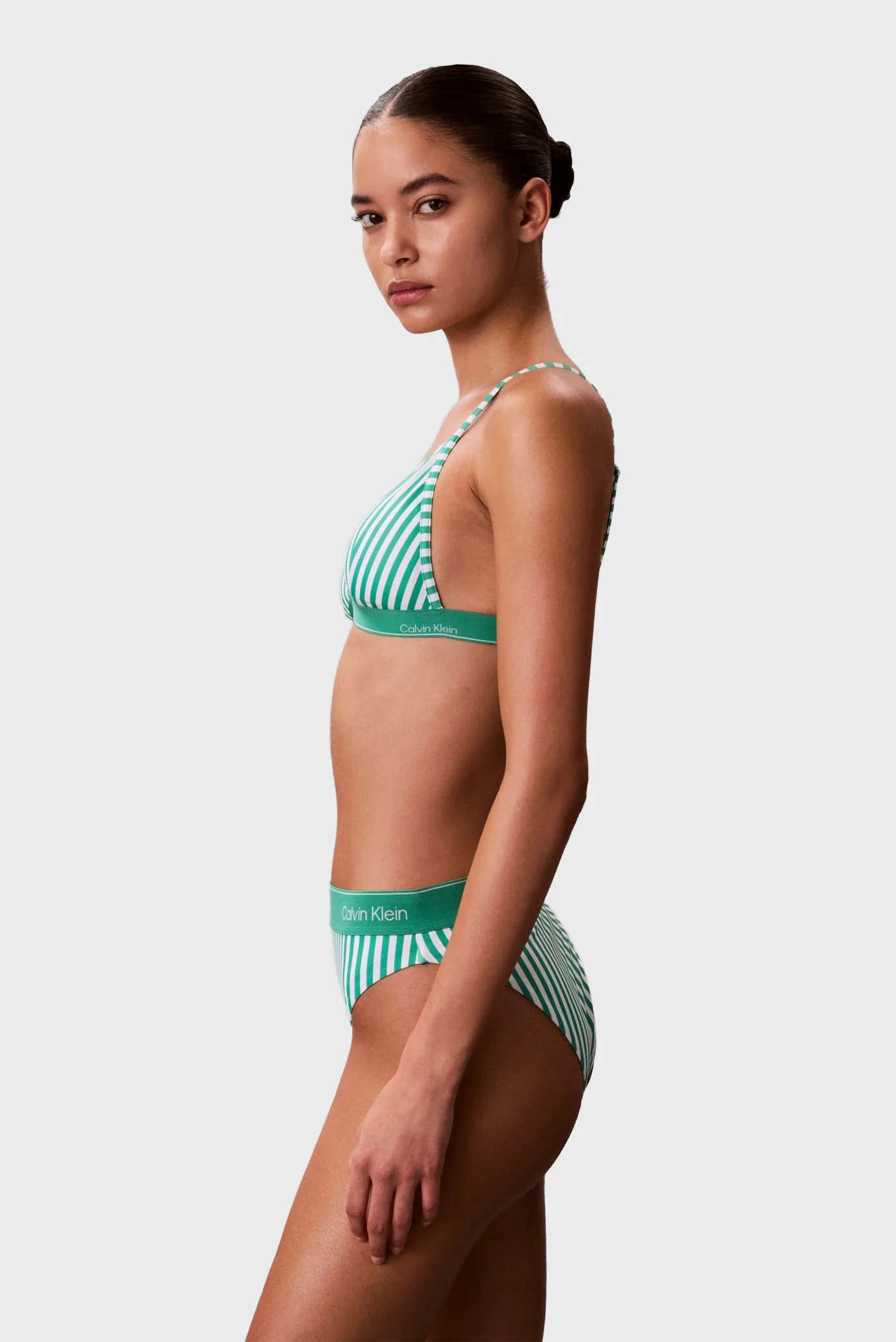 Женский лиф от купальника в полоску TRIANGLE Calvin Klein