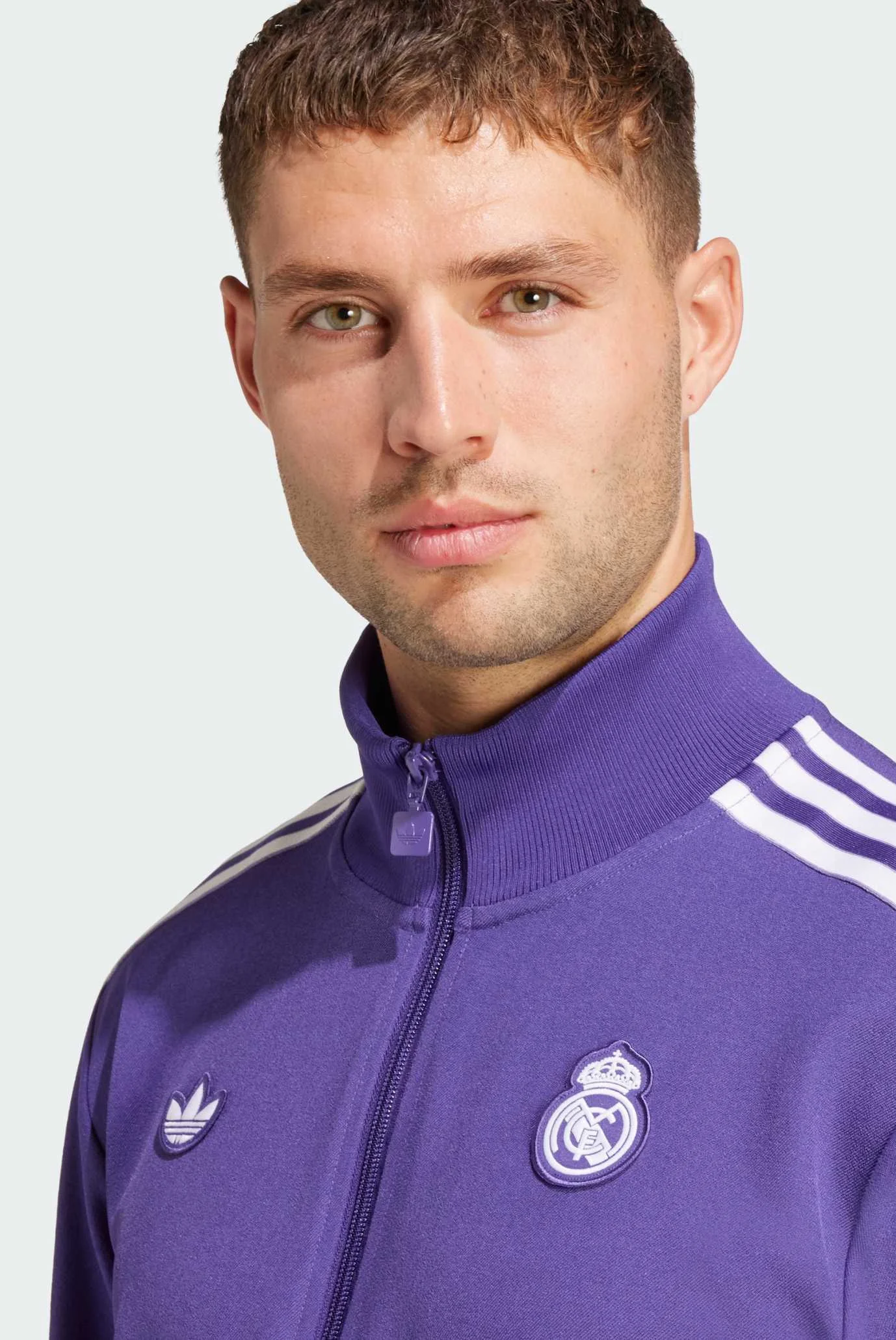 Чоловіча фіолетова спортивна кофта Real Madrid Terrace Icons