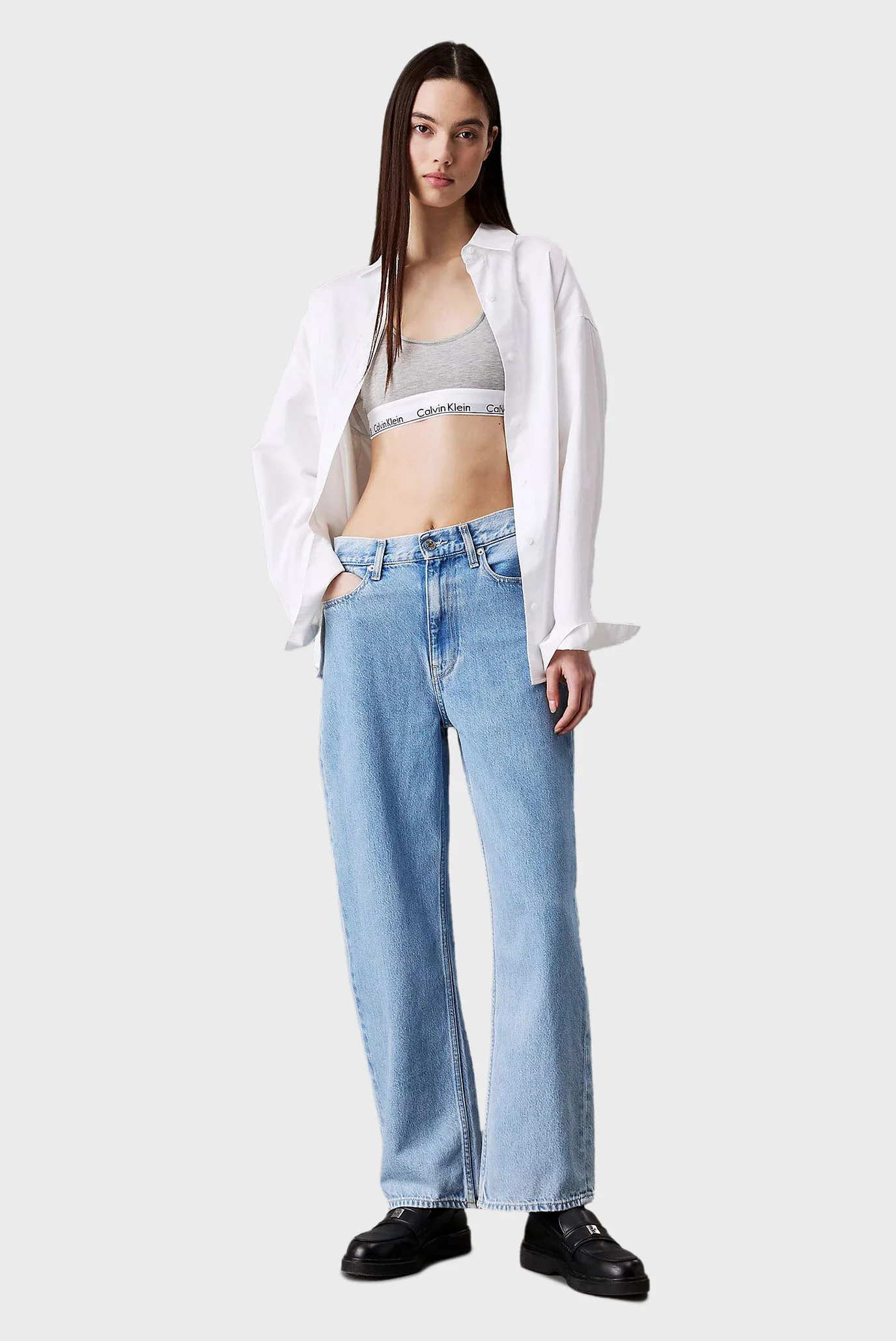 Женские голубые джинсы BARREL Calvin Klein Jeans J20J225006 — MD