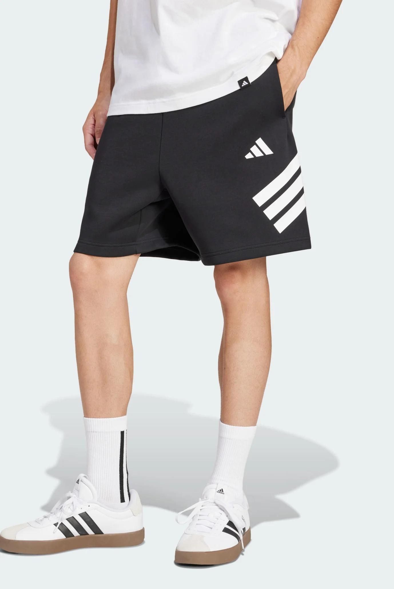 Чоловічі чорні шорти Future Icons 3-Stripes adidas JD4884 — MD-Fashion