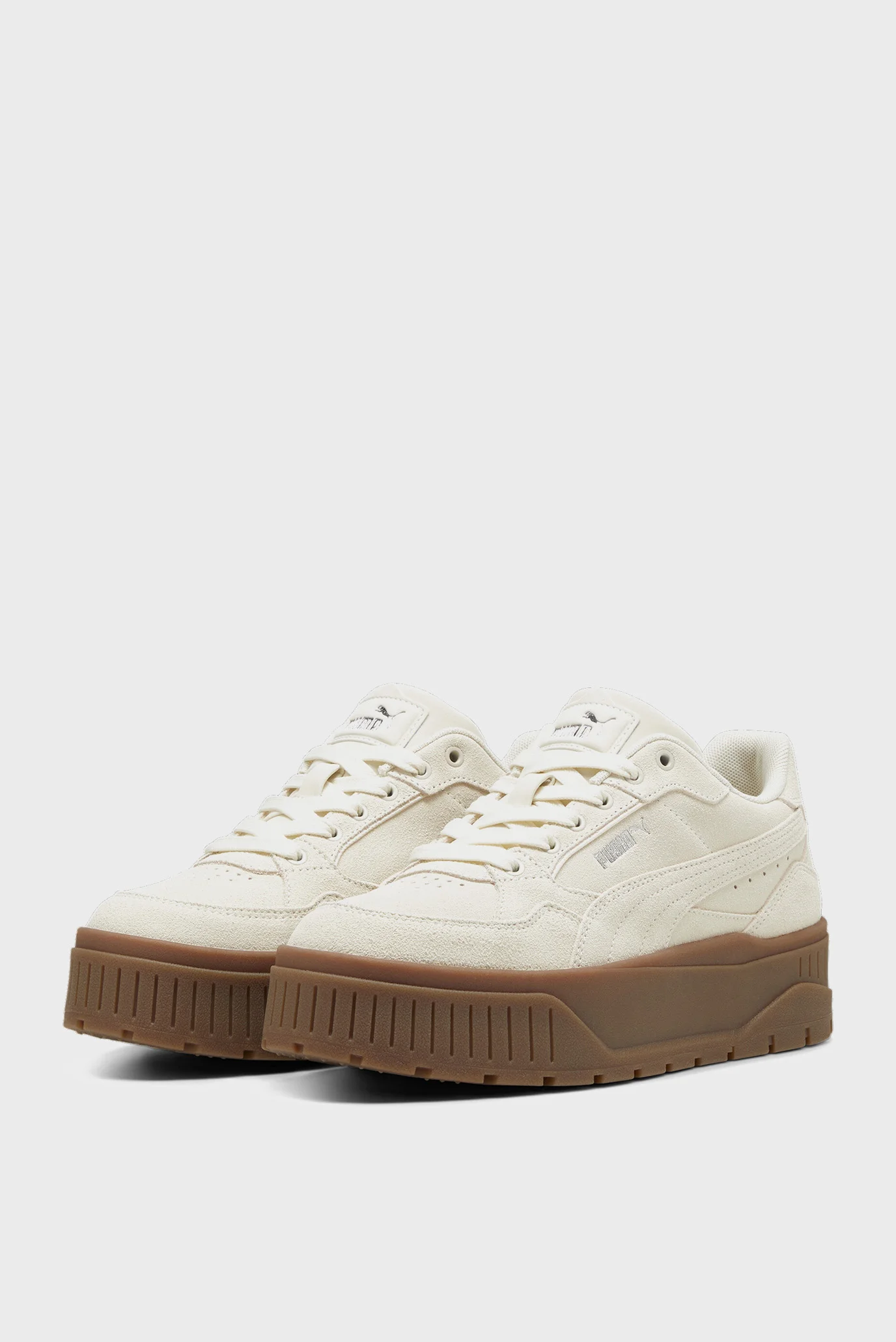 ワジママ 2-1 Жіночі білі замшеві снікерси Karmen II Idol Suede Sneakers Women